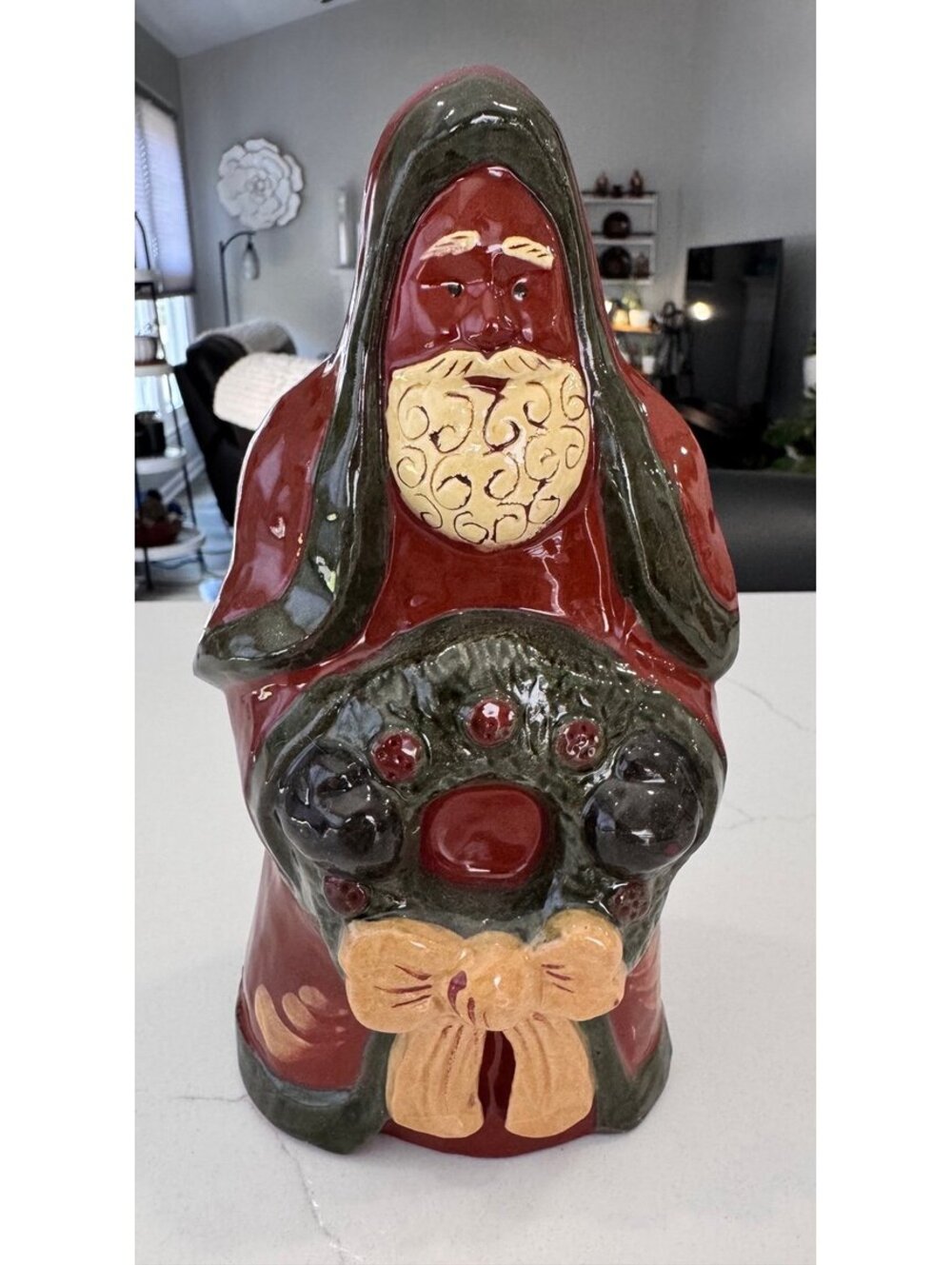 Eldreth Pottery Redware Santa, Early 2000’s